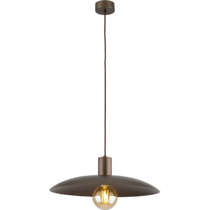 Lámpara colgante ASTRA 1xE27/15W/230V diá. 41 cm marrón