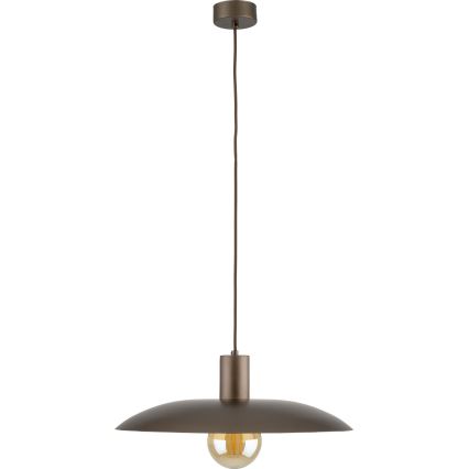 Lámpara colgante ASTRA 1xE27/15W/230V diá. 41 cm marrón