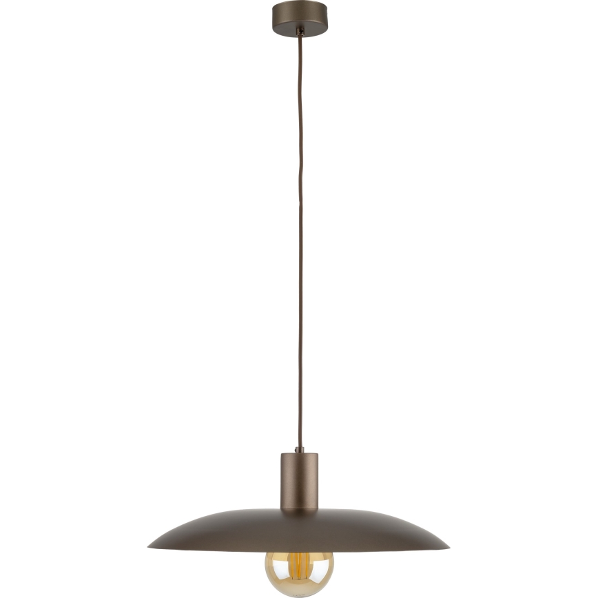 Lámpara colgante ASTRA 1xE27/15W/230V diá. 41 cm marrón
