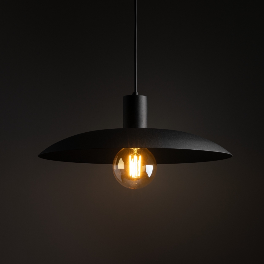 Lámpara colgante ASTRA 1xE27/15W/230V diá. 41 cm negro