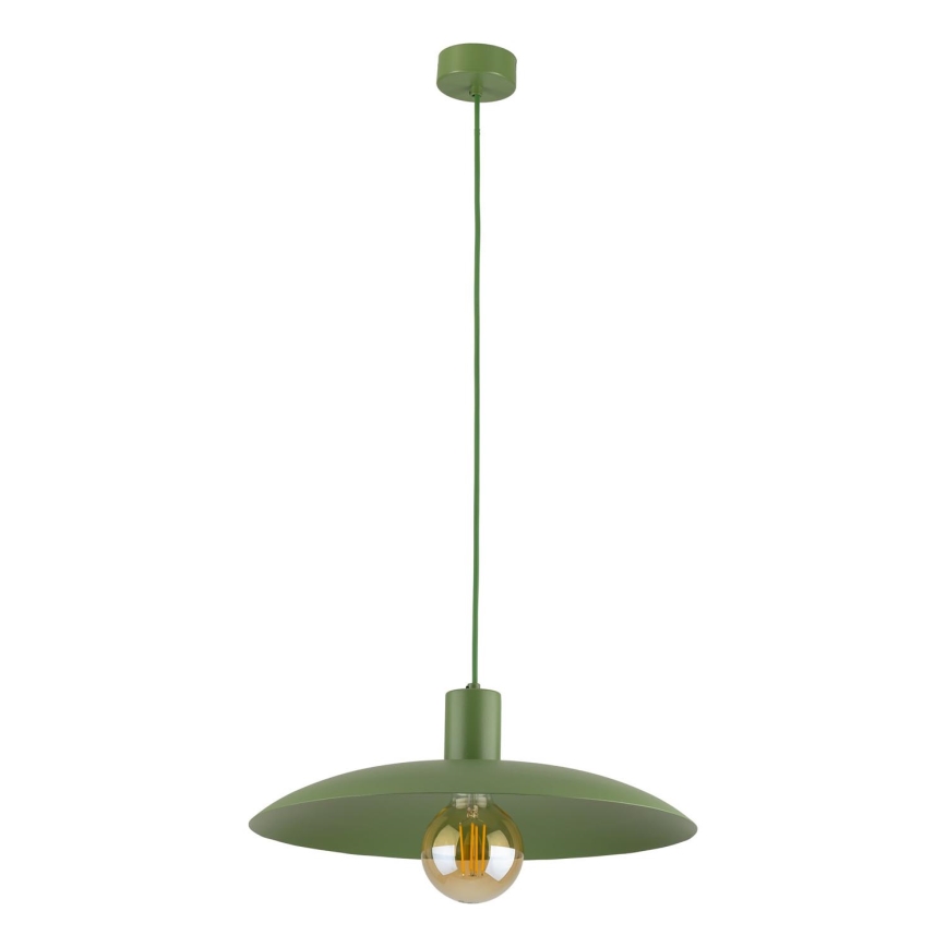 Lámpara colgante ASTRA 1xE27/15W/230V diá. 41 cm verde