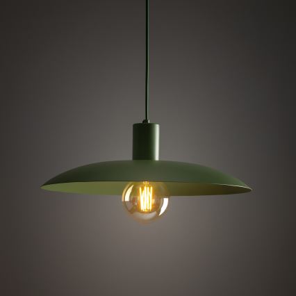 Lámpara colgante ASTRA 1xE27/15W/230V diá. 41 cm verde