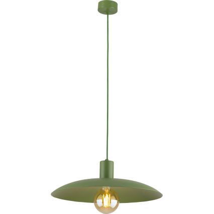 Lámpara colgante ASTRA 1xE27/15W/230V diá. 41 cm verde