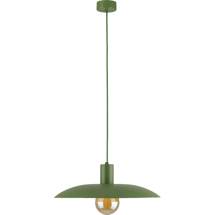 Lámpara colgante ASTRA 1xE27/15W/230V diá. 41 cm verde