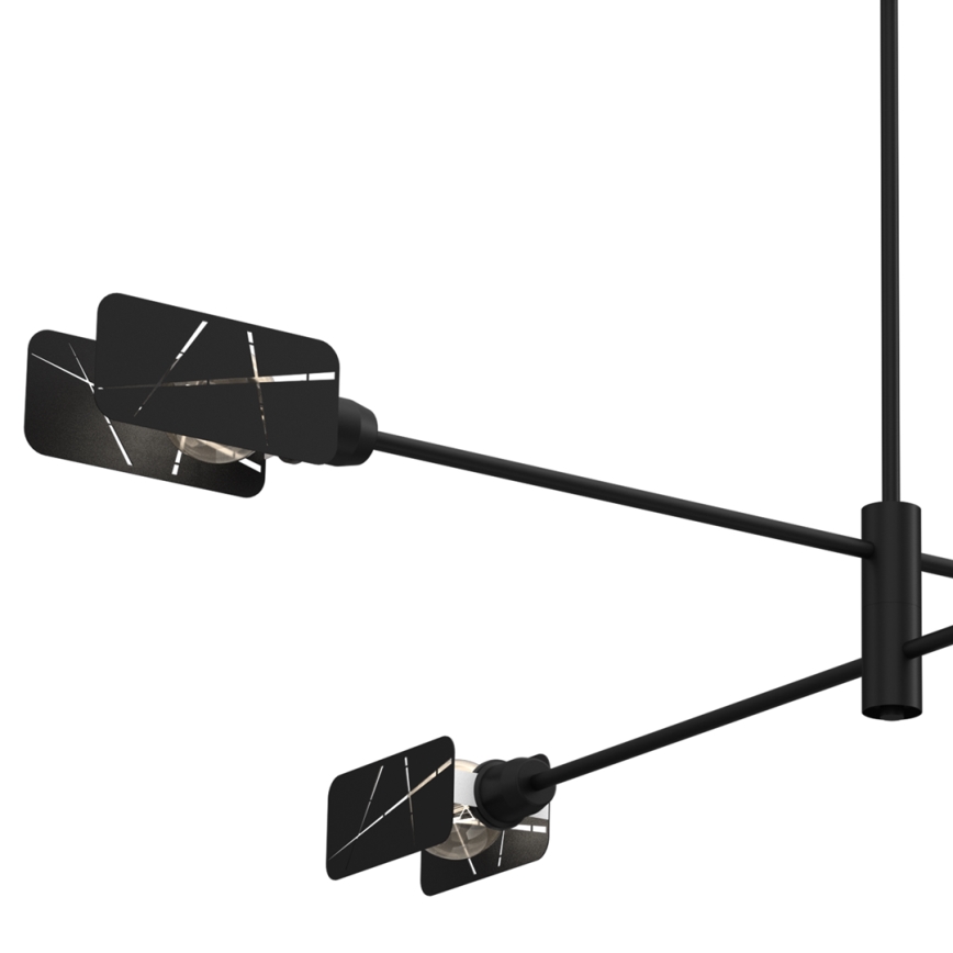 Lámpara colgante ASTRA 4xE27/60W/230V negro