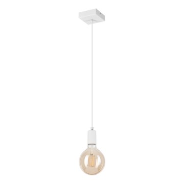 Lámpara colgante ASTRID 1xE27/60W/230V blanco