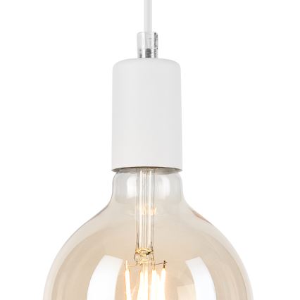 Lámpara colgante ASTRID 1xE27/60W/230V blanco