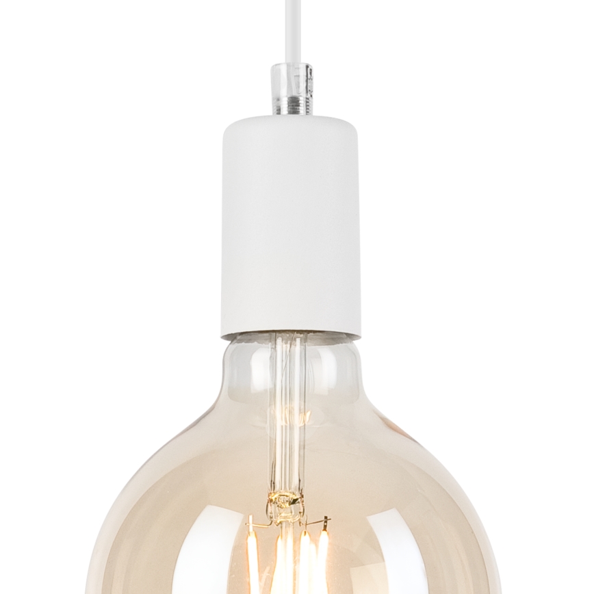 Lámpara colgante ASTRID 1xE27/60W/230V blanco
