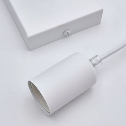 Lámpara colgante ASTRID 1xE27/60W/230V blanco