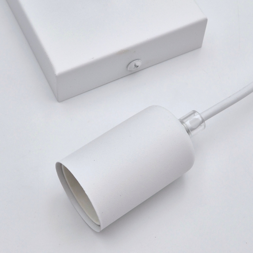 Lámpara colgante ASTRID 1xE27/60W/230V blanco