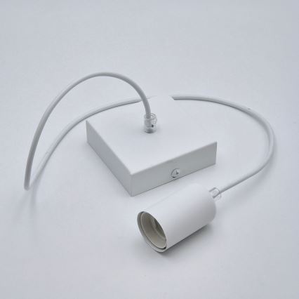 Lámpara colgante ASTRID 1xE27/60W/230V blanco