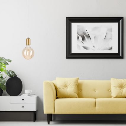 Lámpara colgante ASTRID 1xE27/60W/230V dorado
