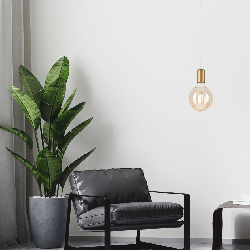 Lámpara colgante ASTRID 1xE27/60W/230V dorado