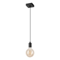 Lámpara colgante ASTRID 1xE27/60W/230V mate negro