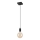 Lámpara colgante ASTRID 1xE27/60W/230V mate negro