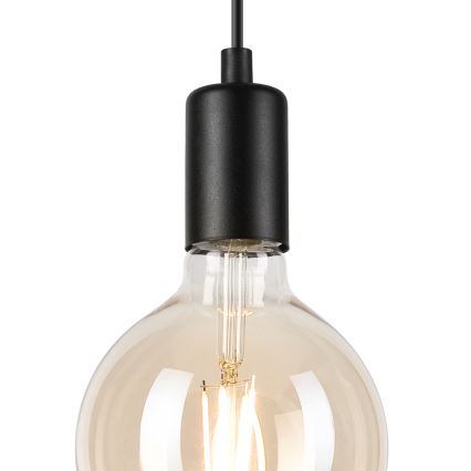 Lámpara colgante ASTRID 1xE27/60W/230V mate negro