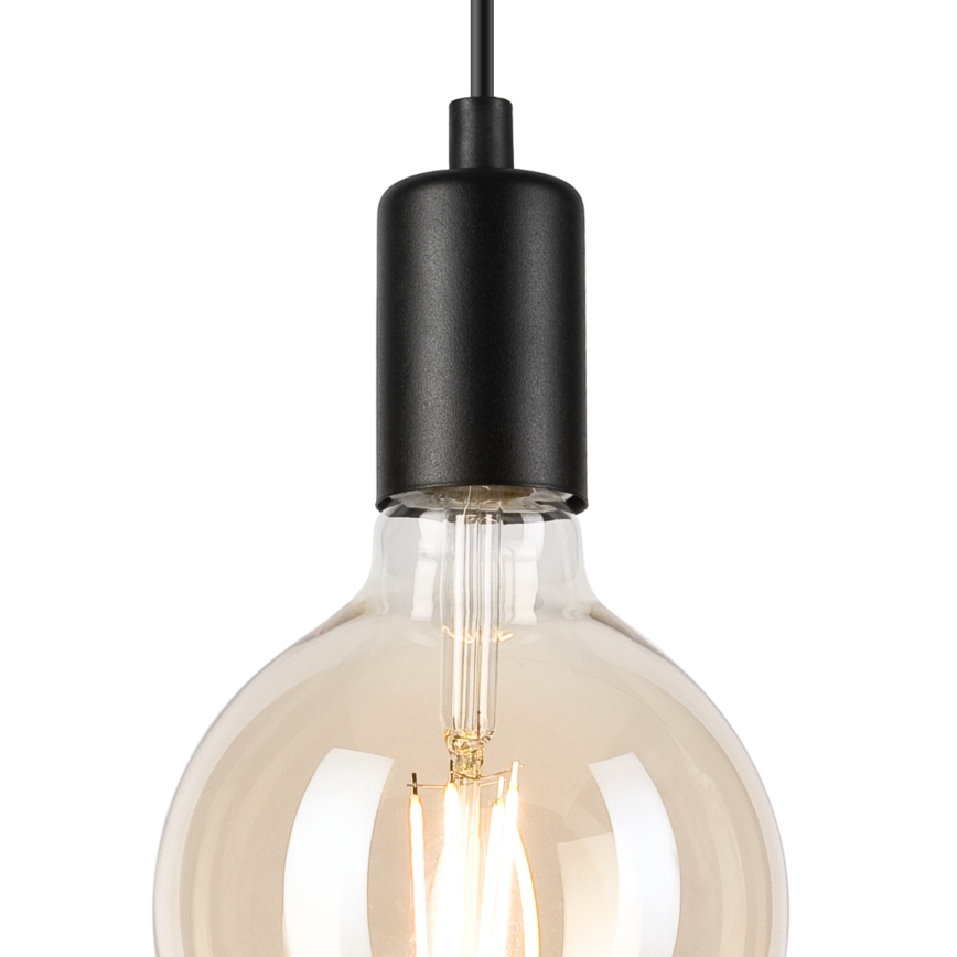 Lámpara colgante ASTRID 1xE27/60W/230V mate negro