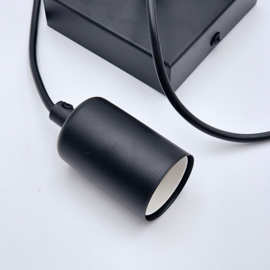 Lámpara colgante ASTRID 1xE27/60W/230V mate negro
