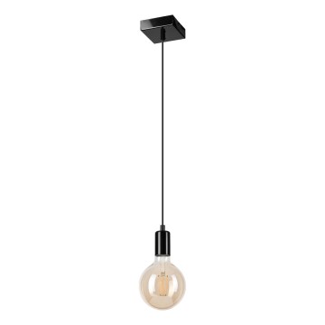 Lámpara colgante ASTRID 1xE27/60W/230V negro brillante