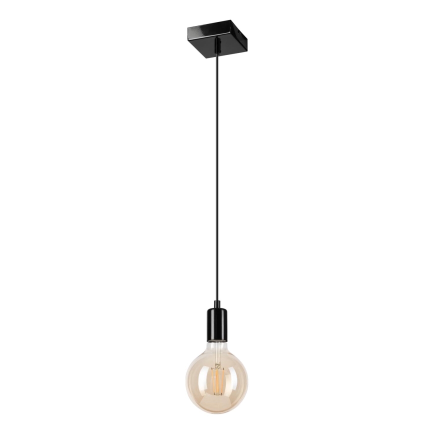 Lámpara colgante ASTRID 1xE27/60W/230V negro brillante
