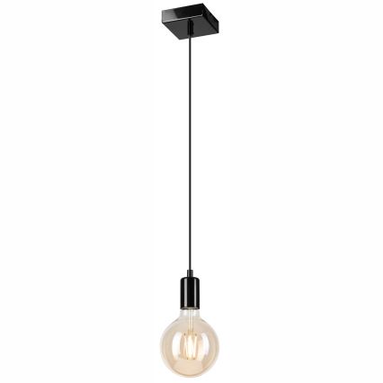 Lámpara colgante ASTRID 1xE27/60W/230V negro brillante