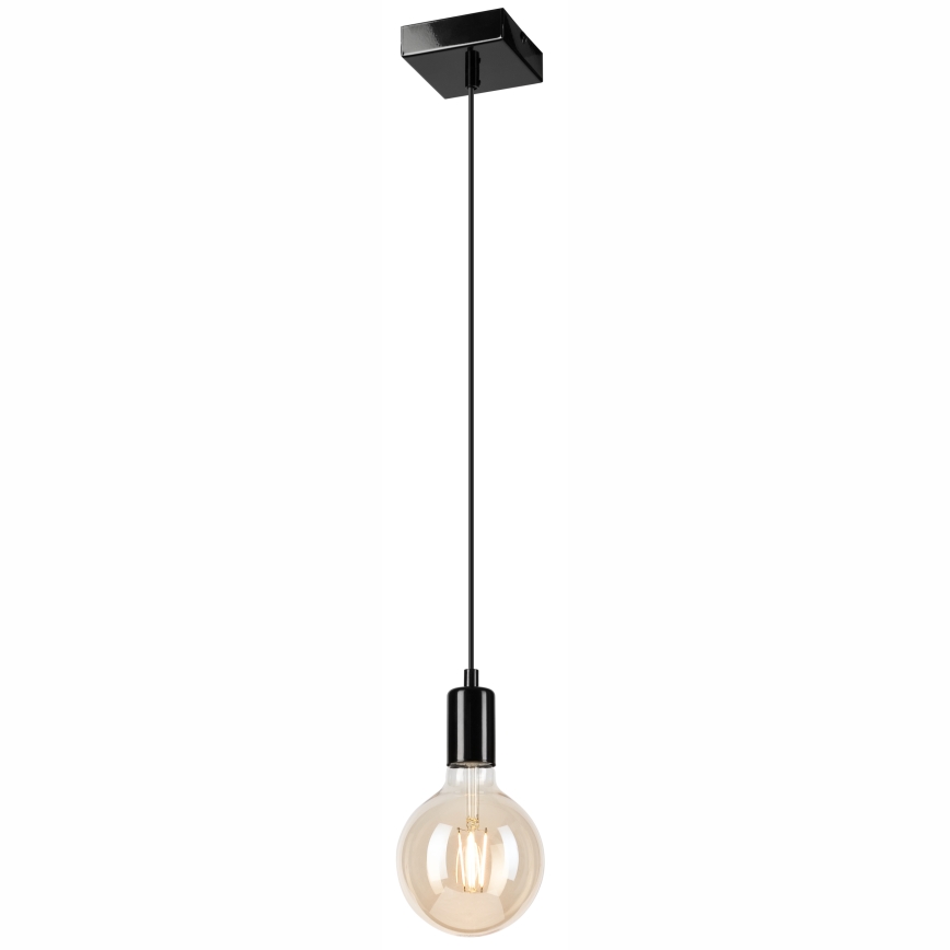 Lámpara colgante ASTRID 1xE27/60W/230V negro brillante