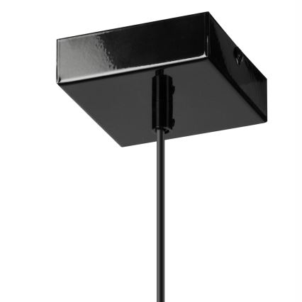 Lámpara colgante ASTRID 1xE27/60W/230V negro brillante