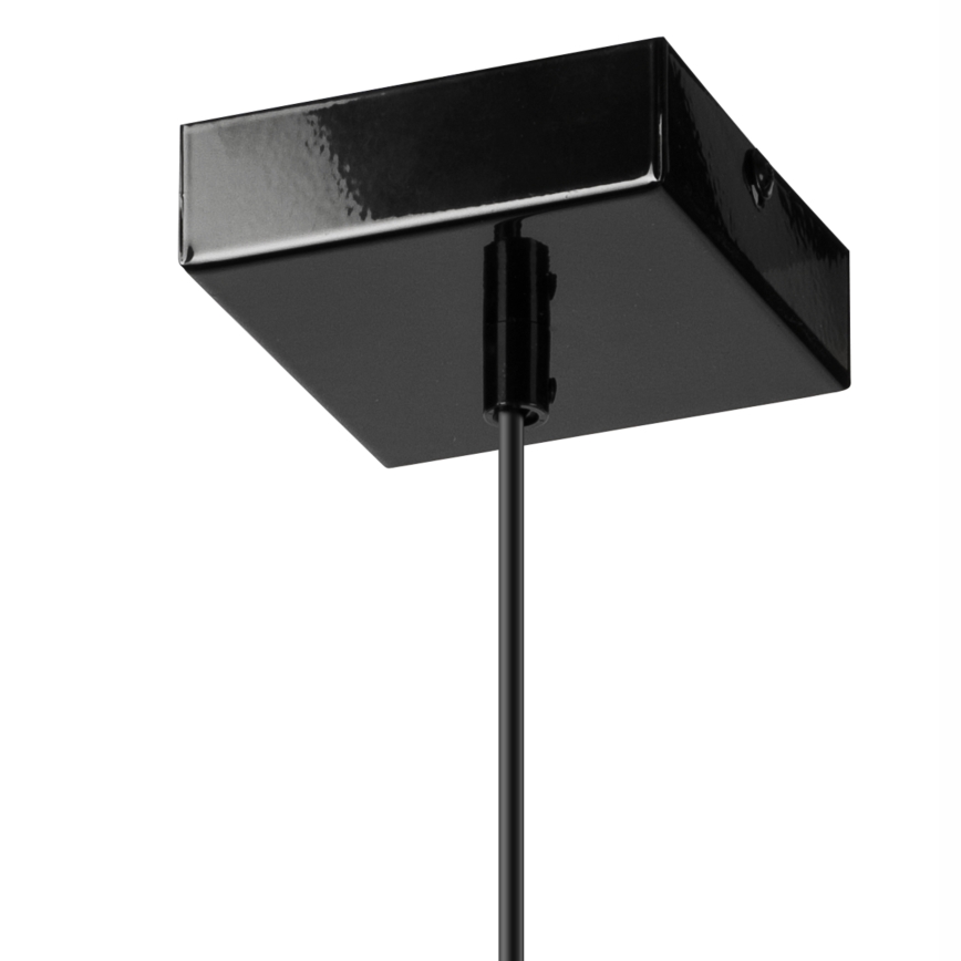 Lámpara colgante ASTRID 1xE27/60W/230V negro brillante