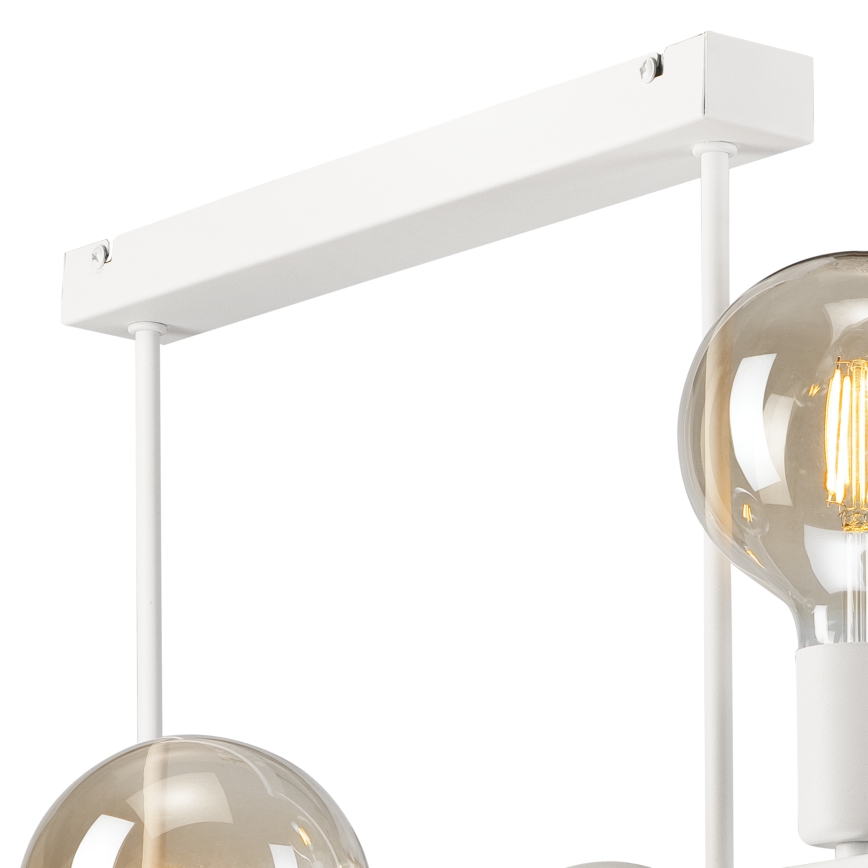 Lámpara colgante ASTRID 6xE27/60W/230V blanco