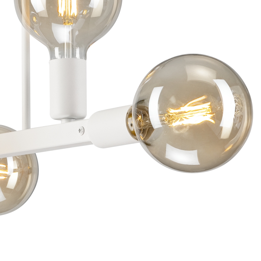 Lámpara colgante ASTRID 6xE27/60W/230V blanco