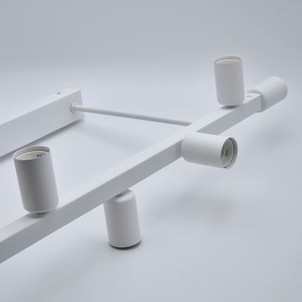 Lámpara colgante ASTRID 8xE27/60W/230V blanco
