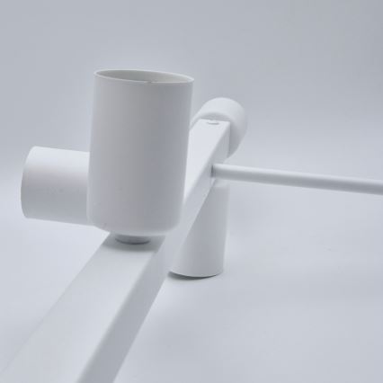 Lámpara colgante ASTRID 8xE27/60W/230V blanco