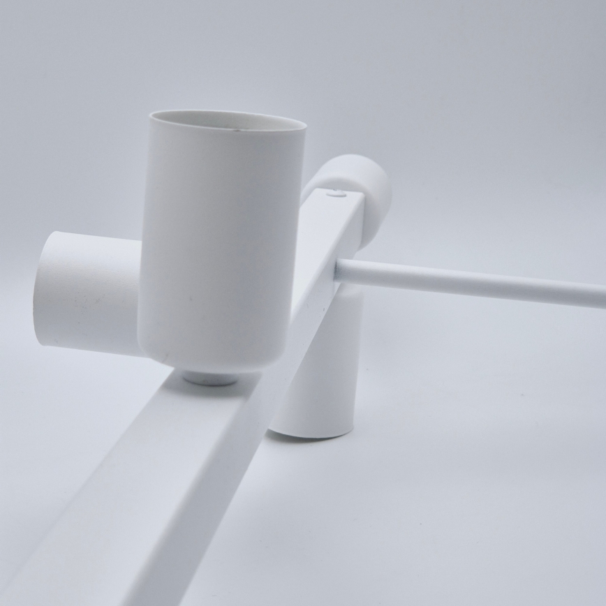 Lámpara colgante ASTRID 8xE27/60W/230V blanco