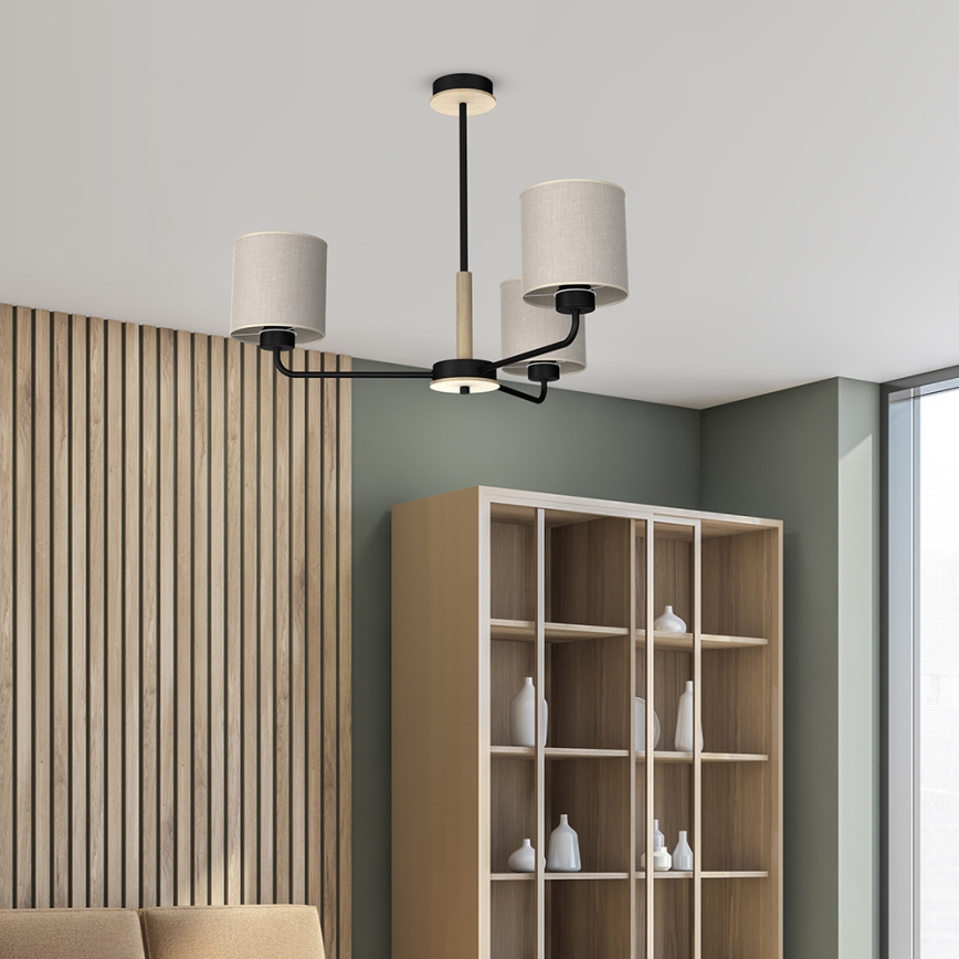 Lámpara colgante ATLANTA 3xE27/60W/230V