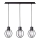 Lámpara colgante AURA 3xE27/60W/230V negro