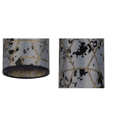 Lámpara colgante AVALO 2xE27/60W/230V araña gris/negro