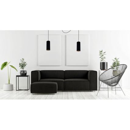 Lámpara colgante AVALO 2xE27/60W/230V araña negro