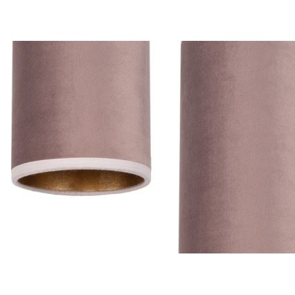 Lámpara colgante AVALO 2xE27/60W/230V araña rosa/cobre