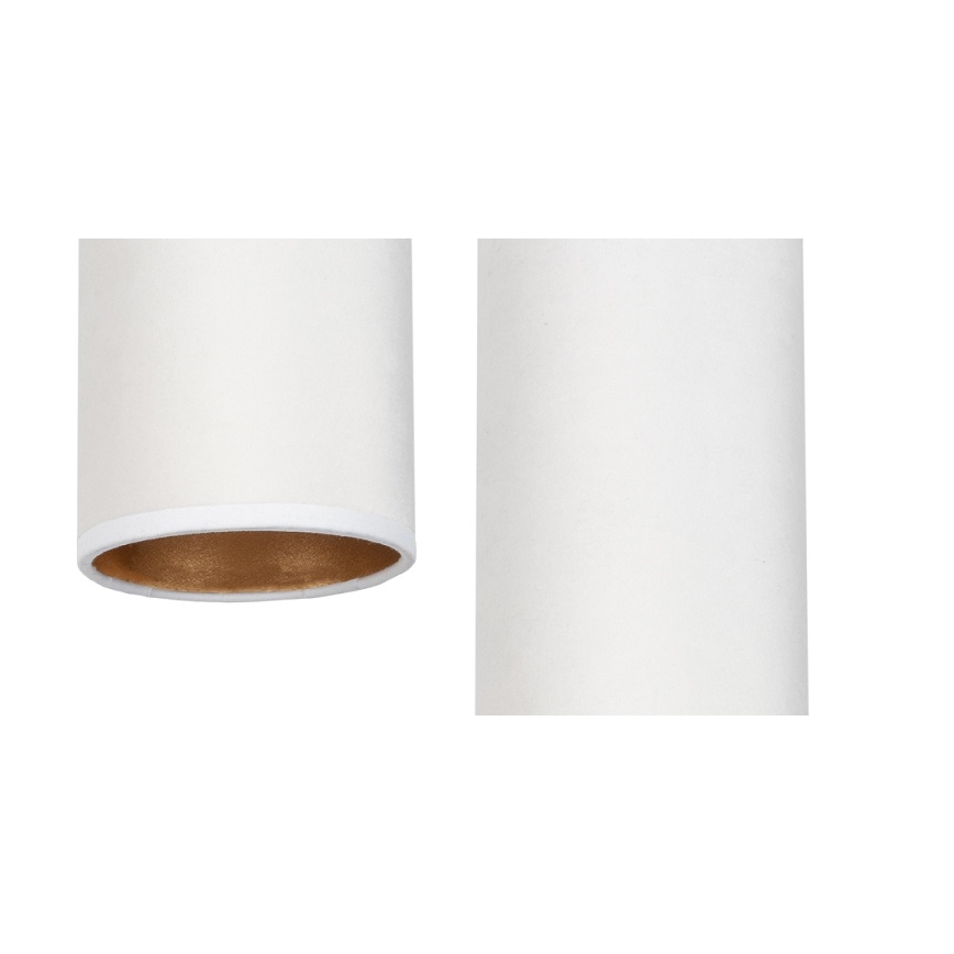 Lámpara colgante AVALO 2xE27/60W/230V diá. 20 cm blanco