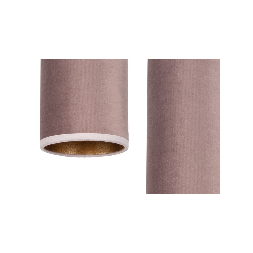Lámpara colgante AVALO 2xE27/60W/230V diá. 20 cm rosa