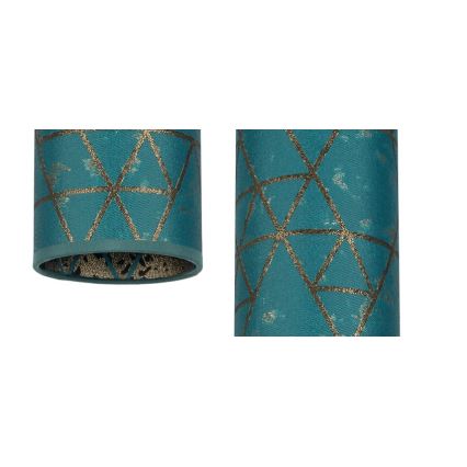 Lámpara colgante AVALO 3xE27/60W/230V araña turquesa/dorado
