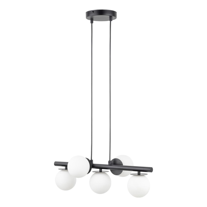 Lámpara colgante AVOLA 5xG9/12W/230V negro