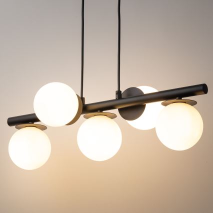 Lámpara colgante AVOLA 5xG9/12W/230V negro