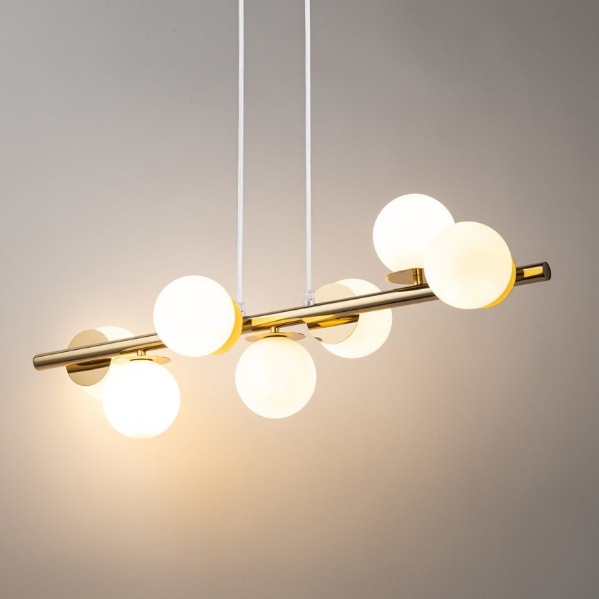 Lámpara colgante AVOLA 7xG9/12W/230V dorado