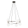 Lámpara colgante AZURA 8xE14/10W/230V negro/blanco