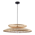 Lámpara colgante BALI 1xE27/20W/230V diá. 60 cm bambú