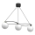 Lámpara colgante BALLO 3xE27/15W/230V negro/blanco