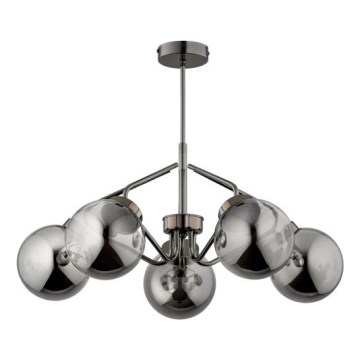 Lámpara colgante BARSUM 5xE14/10W/230V gris