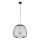 Lámpara colgante BELL 1xG9/12W/230V diá. 33 cm negro/cromo brillante