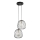 Lámpara colgante BELL 2xG9/12W/230V negro/dorado